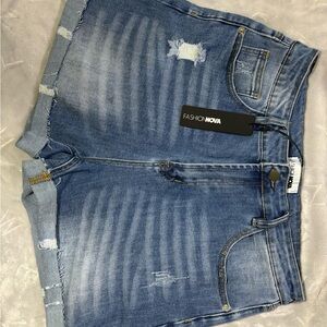 Fashion Nova Blue Jean Shorts